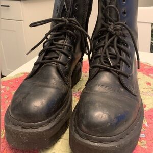 Dr. Martens Vegan Jadon II Mono Womens Size 9 / 42 Platform Zip Combat Boots